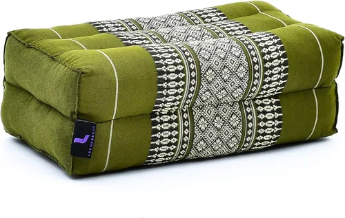 Vista 11 de Leewadee Bloque de yoga - Cojín de suelo para práctica de yoga, cojín de asiento de meditación para entrenamientos llenos de kapok