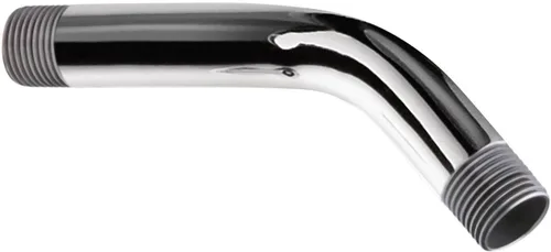 Vista 4 de Moen 123815NL Brazo de ducha estándar con roscas universales de 1/2 pulgada, 8 pulgadas, níquel pulido