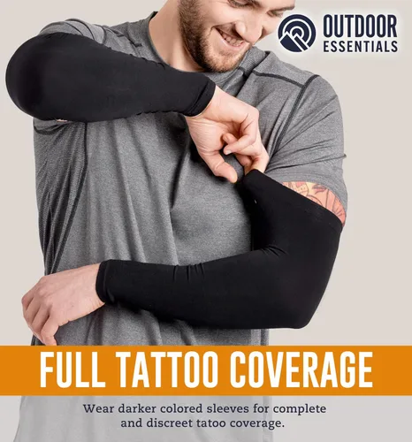 Vista 20 de Mangas de compresión de enfriamiento para hombres y mujeres, con protección solar UV UPF 50, paquete múltiple, mangas protectoras de brazos