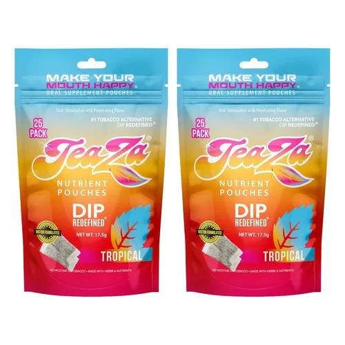 Vista 39 de Bolsas de energía TeaZa, salsa sin tabaco ni nicotina - Alternativa de tabaco y salsa energética masticable, inmersión saludable con sabor premium