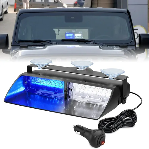 Vista 11 de Nilight Luces estroboscópicas de emergencia para parabrisas, luces de advertencia de peligro y seguridad súper brillantes con ventosas LED