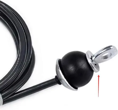 Vista 3 de Gym Replacement Cable 6mm (1/4 inch) Steel Wire Rope for Pulley System, Strength Training Cord Fitness Equipment Attachment- 6M