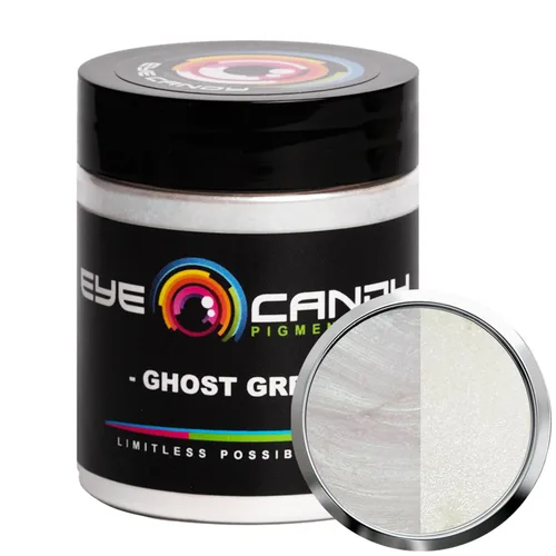 Vista 16 de Pigmento en polvo de mica “Galactic Ghost Blue” (1.76 onzas / 50g) Aditivo multiuso para manualidades DIY Carpintería, bombas de baño naturales