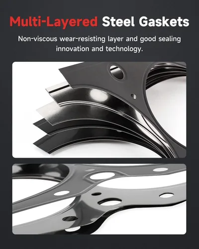 Vista 5 de Cylinder Head Gasket Sets for Chevrolet for GMC for Cadillac Head Gasket Kit for Silverado 1500 for Sierra for Escalade 4.8L/5.3L #HS26191PT (White)