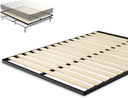 Vista 9 de Zinus Deepak - Base de listones de madera de montaje fácil de 1.6 pulgadas, reemplazo de base para la cama, tamaño matrimonial
