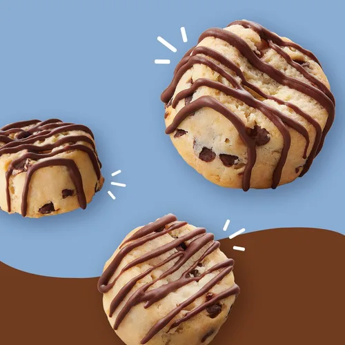 Vista 3 de Pillsbury Mini galletas dulces, chispas de chocolate, 10.5 onzas, caja de 7