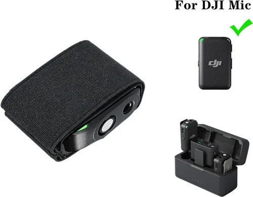 Vista 3 de MOTAIN Funda elástica para micrófono de mano compatible con grabadoras inalámbricas DJI Mic, accesorio ideal para fotógrafos de boda (paquete de 1)
