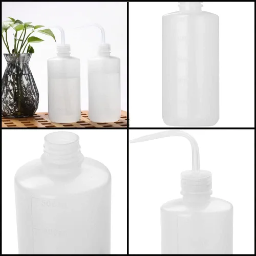 Vista 40 de 2 botellas de lavado de tatuajes de 8.5 fl oz Botella de agua de 8 oz para riego de suculentas y limpieza médica, negro y azul