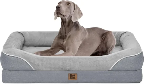 Vista 23 de Cama ortopédica lavable para perros grandes, cama ortopédica extraíble para perros XL con refuerzo, camas extra grandes para perros con funda