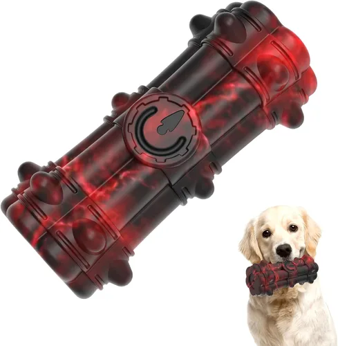 Vista 10 de Juguetes masticables para perros para masticadores agresivos, juguetes de huesos de perro grandes, juguetes para perros para masticadores