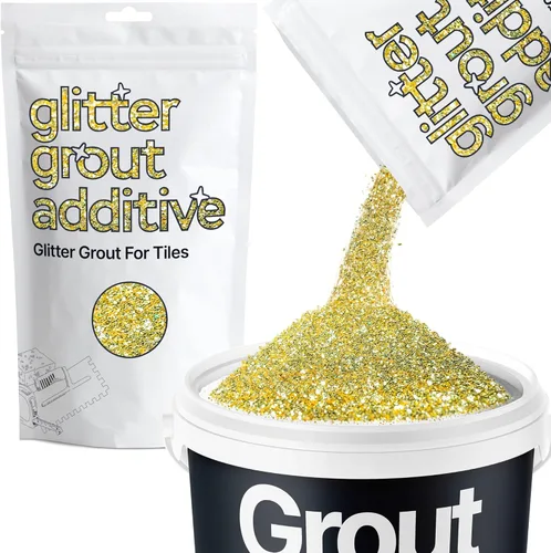 Vista 25 de Hemway Glitter Grout Tile Additive - Aditivo de lechada con purpurina para azulejos, 100 g/ 3.53 onzas, para azulejos de baño o cocina