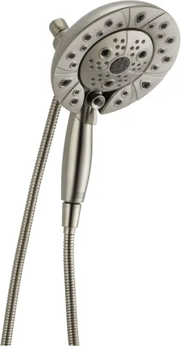 Delta FAUCET 58480-SS-PR25-PK - Conjunto universal de componentes para ducha, Lumicoat inoxidable, flujo de agua de 2.5 GPM
