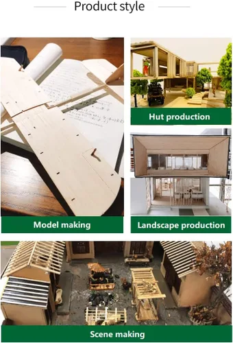 Vista 8 de Paquete de 12 varillas cuadradas de madera de 1/2 x 1/2 x 12 pulgadas, madera natural sin terminar para Cricut, hacer modelos de casa, avión, barco