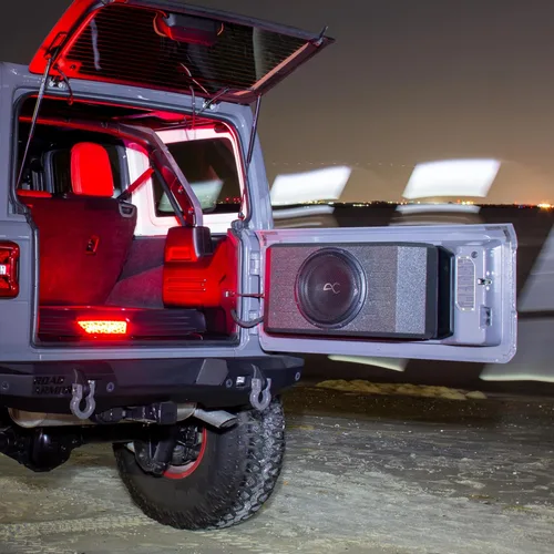 Vista 5 de STINGER Wrangler Jk/JL (2007-2023) Caja de subwoofer de puerta oscilante de 12 pulgadas, 2 puertas/4 puertas (400 W RMS/800 W máximo)