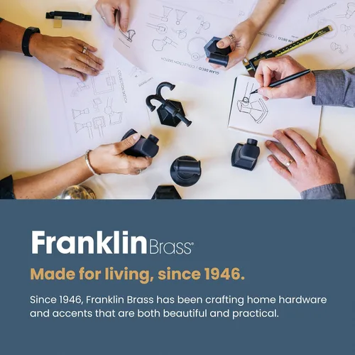 Vista 11 de Franklin Brass (Paquete de 10) – Perillas de gabinete cuadradas negras mate para cómodas, cajones, puerta de gabinete de cocina, tocador, muebles