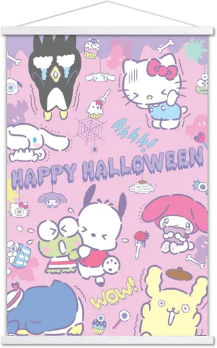 Vista 20 de Trends International Hello Kitty and Friends: 20 Kawaii Horror - Póster de collage de pared, 22.4 pulgadas de largo x 14.7 pulgadas, versión