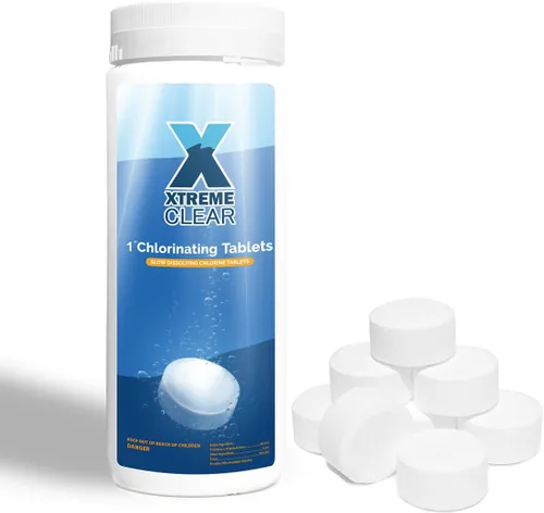 Vista 12 de Xtremeclear Paquete de 2 tabletas de cloro para piscina de 3 pulgadas 99% puro Tri-Chlor Desinfectante de piscina profesional de larga duración