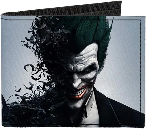 Buckle-Down - Cartera de lona con hebilla para hombre diseño de Batman Arkham Origins 40 x 35 US