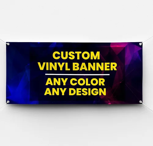 Vista 7 de Impresión de Pancarta de Vinilo Personalizada para Uso Interior o Exterior Impresa Evento de Negocio Fiesta de Cumpleaños Pancarta de Vinilo