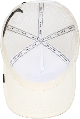 Vista 4 de Goorin Bros. Gorra Trucker Hombre - Gorra de béisbol SnapBack de malla - The Farm, Blanco (el tigre blanco)