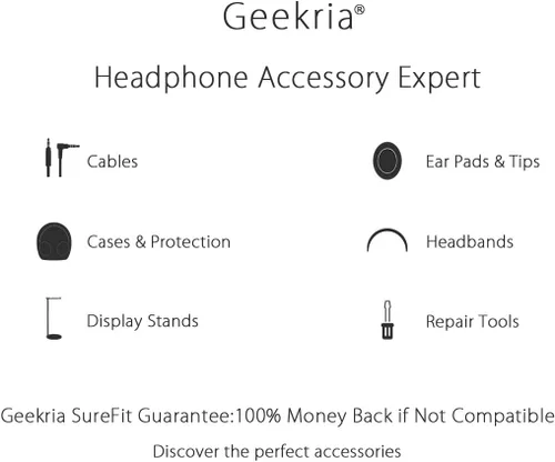 Vista 7 de Geekria QuickFit - Almohadillas de repuesto para auriculares inalámbricos Skullcandy Crusher, Crusher EVO, Crusher ANC, Hesh 3/EVO/ANC, Venue ANC