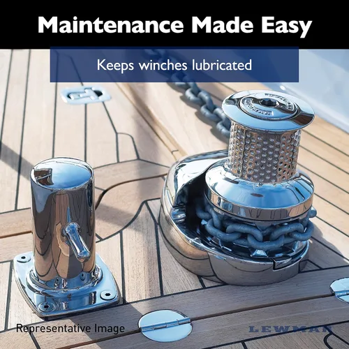 Vista 3 de Lewmar Grasa de cabrestante, tubo de 10.5 onzas – Grasa de mantenimiento de cabrestante con activación sólida y funciones de transporte de carga