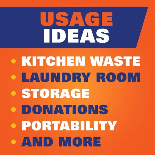 Vista 7 de Hefty Bolsas de basura ultra fuertes de 13 galones, bolsas de basura altas para cocina de 13 galones, cierre de cordón, control continuo de olores