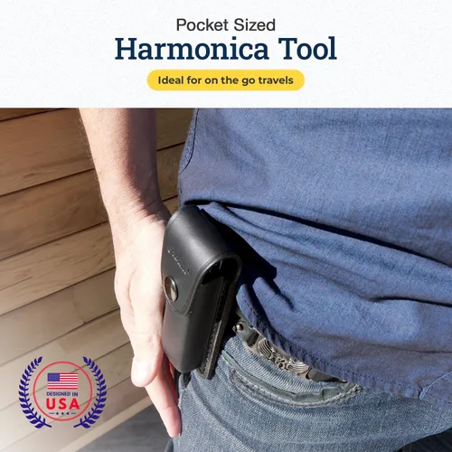 Vista 6 de Harmo nica - Kit de herramientas de reparación 12 en 1 de Harmo – Juego de herramientas de bolsillo de 4 1/2 x 7/8 x 5/8 pulgadas para mantenimiento