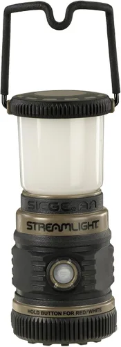 Vista 3 de Linterna Streamlight 44941 Siege AA de 200 lúmenes con LEDs blancos y rojos para acampar y emergencias, color Coyote