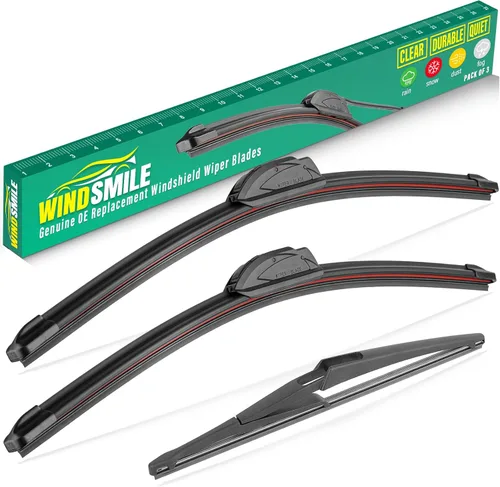 Vista 32 de 15" 15" 13" Juego de 3 limpiaparabrisas de repuesto para parabrisas para Jeep Wrangler 2007-2017 / Jeep Wrangler JK 2008-2018 limpiaparabrisas