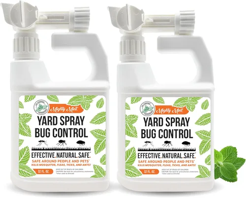 Vista 7 de Mighty Mint Aceite de menta en espray para control de insectos para césped y patio, repelente de plagas natural al aire libre para pulgas