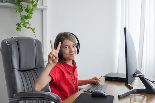 Vista 6 de BTEXPERT Silla giratoria ajustable con soporte lumbar, silla de juegos, silla de oficina, respaldo alto, silla de escritorio de cuero