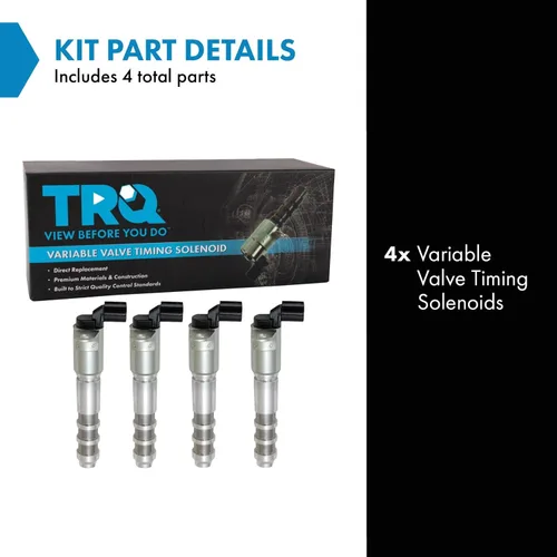 Vista 2 de TRQ Juego de solenoides de sincronización de válvula variable compatible con Chevy Cadillac Buick GMC Pontiac