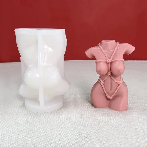 Vista 4 de Moldes para Velas - Molde de Silicona para Hacer Velas, Moldes 3D de Bricolaje para Cera de Soja, Cera de Abeja, Vela Aromática, Regalos del Día