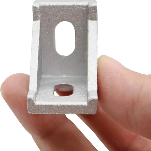 Vista 6 de 20 juegos de 10 soportes de extrusión de 1 "x 1" Serie 1010 Juego de conectores de perfiles de extrusión de aluminio, 20 piezas de 10 esquinas