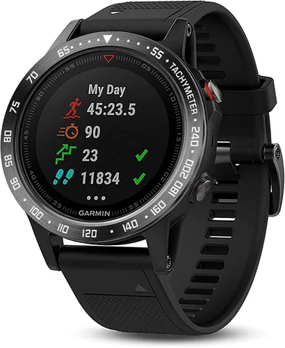 Vista 2 de Anillo de bisel de acero inoxidable compatible con Garmin Fenix 5/5 Plus, cubierta adhesiva antiarañazos y protector de colisiones para accesorio