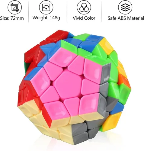 Vista 7 de D-FantiX Cyclone Boys 3x3 megaminx Pegatina Speed Cube pentagonal Dodecaedron Cube Puzzle Toy