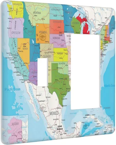 Vista 142 de Placa de Interruptor de Luz Azul de 1 Gang, Placa de Pared Decorativa de Palanca Individual, Cubierta de Placa de Pared de Palanca, Placa Frontal