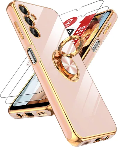Vista 75 de LeYi Funda para iPhone XR: con Protector de Pantalla de Vidrio Templado [Paquete de 2] Soporte de Anillo Giratorio de 360°, Soporte Magnético
