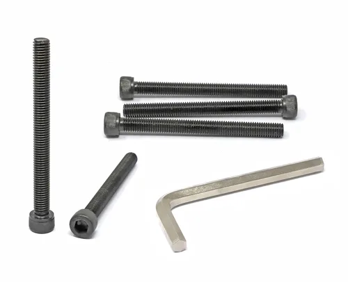 Vista 26 de iexcell Juego de 50 tornillos M4 x 20/25/30/35/40 de acero de aleación de grado 12.9, acabado de óxido negro