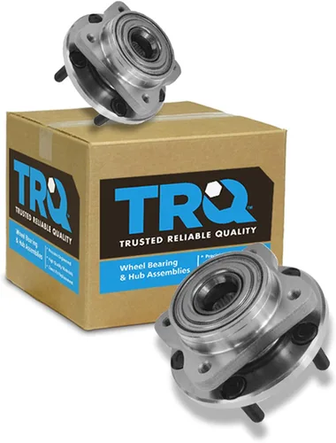 Vista 69 de TRQ Conjunto de rodamiento y cubo de rueda delantera de 2 piezas compatible con Chevrolet Trailblazer 02-09, Trailblazer EXT 02-06, GMC Envoy 02-09