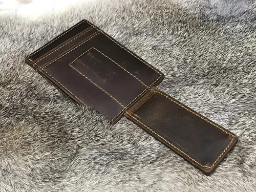 Vista 5 de Front Pocket Magnetic Money Clip, Personalized Magnetic Wallet, Slim Magnet Wallet, Card Holder For Men, Father Gift, Custom Wallet