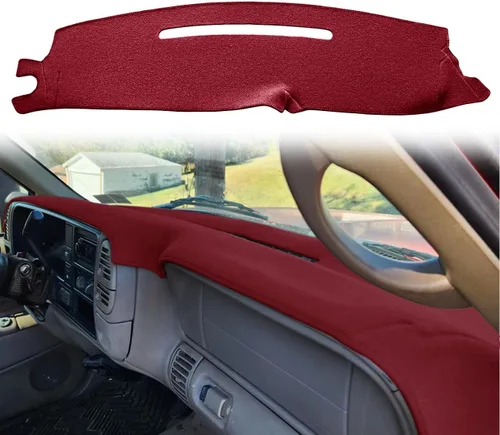 Vista 9 de Cubierta de tablero compatible con Chevy Chevrolet Silverado 1500 LT/WT 2500HD 3500HD 2007-2013, alfombra de tablero de GMC Sierra 2007-2013