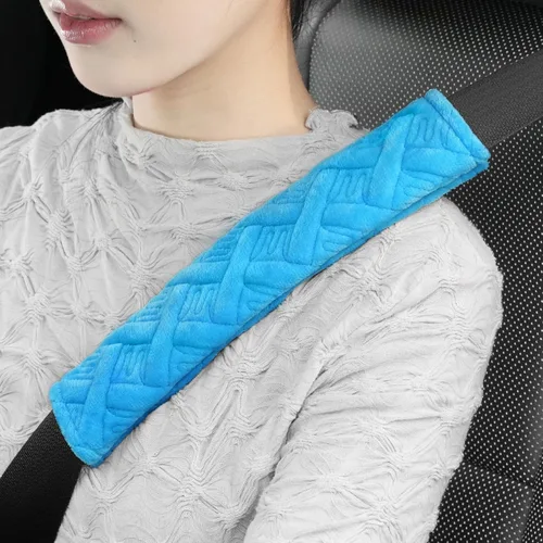 Vista 9 de JUSTTOP Paquete de 2 fundas universales de almohadillas para correa de hombro de automóvil para una conducción más cómoda, fundas de almohadillas