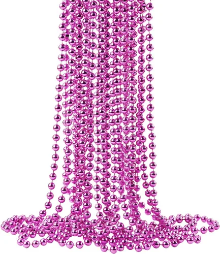 Vista 15 de ZZYFGH Collar de cuentas de Mardi Gras 12 piezas y Mini King Cake Babies 6 piezas Oro Metálico Morado Verde Accesorio de Disfraz para Fiesta