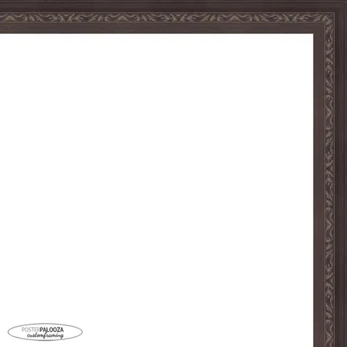 Vista 2 de Poster Palooza 30x36 Ornate Cherry Complete Wood Picture Frame with UV Acrylic Plexiglass, Foam Board Backing & Hardware Included