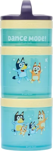 Vista 21 de Whiskware Disney Mickey Mouse y Amigos Recipientes para aperitivos apilables para bebés, niños pequeños y niños, 3 vasos apilables para aperitivos