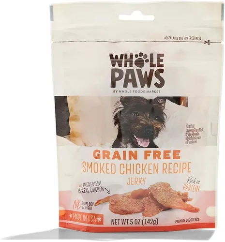 Vista 11 de Whole Paws, Golosinas para perros de cecina sin granos, receta de tocino y manzana, 5 onzas