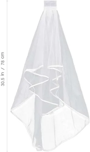 Vista 6 de KliSa - Velo de novia para mujer velos cortos de boda tul con peine para despedida de soltera despedida de soltera despedida de soltera despedida