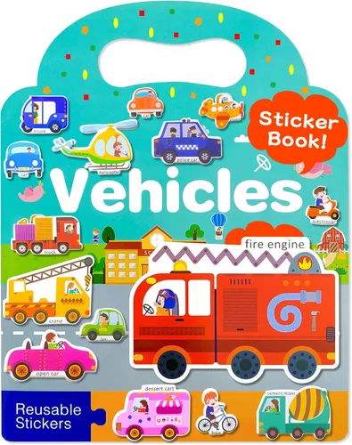 Vista 14 de Benresive - Libros de calcomanías reutilizables para niños de 2-4, libros para niños pequeños 1-3 y 2-4, para viaje, actividades, manualidades